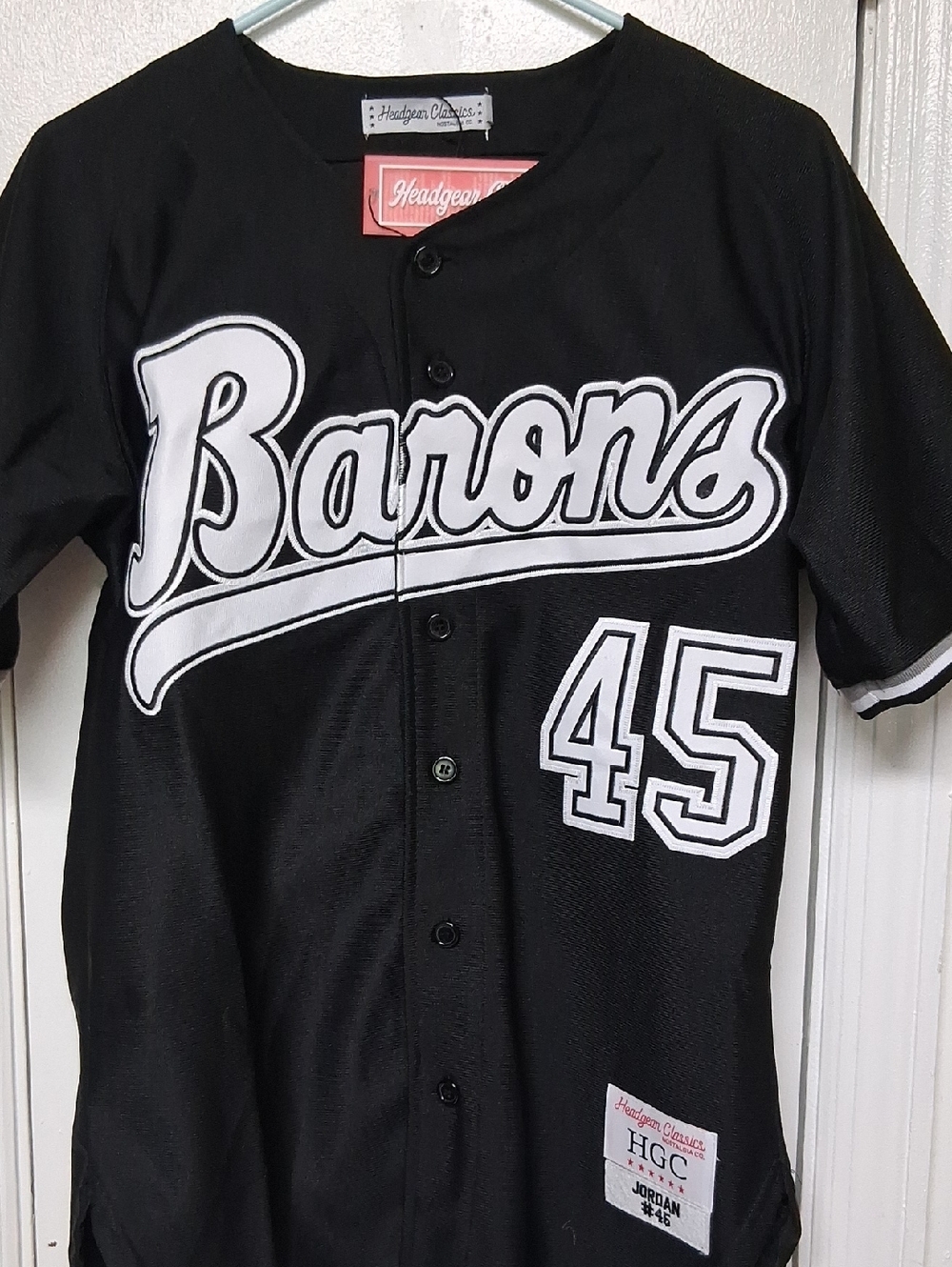 Kids' Black 'Barons' Baseball Jersey - 45